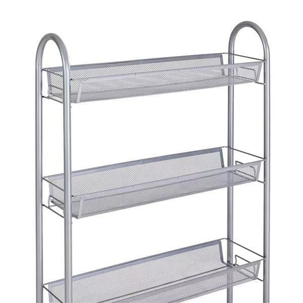 4 Tier Slim Rolling Storage Cart L658345