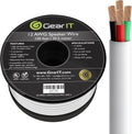 16AWG 4 Conductor OFC Speaker Wire, White 100 Feet C691