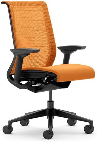 Black 3D Knit Back Chair Q3344