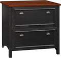 Antique Black 2 Drawer Lateral File Cabinet P944681