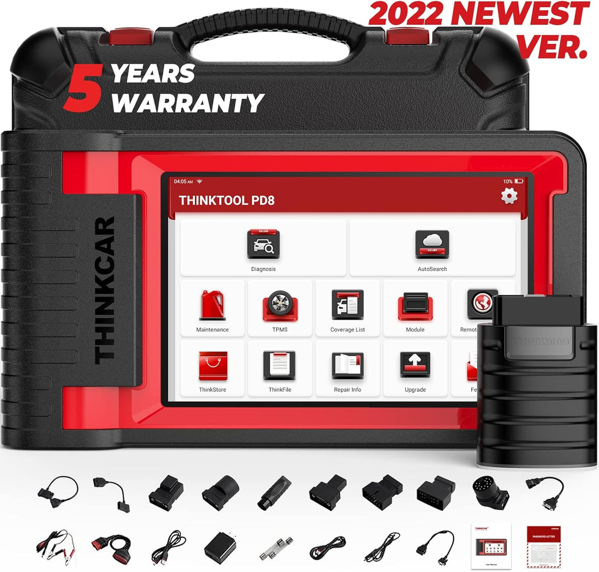 Bi-Directional Automotive Diagnostic Scanner with 34 Reset U8036