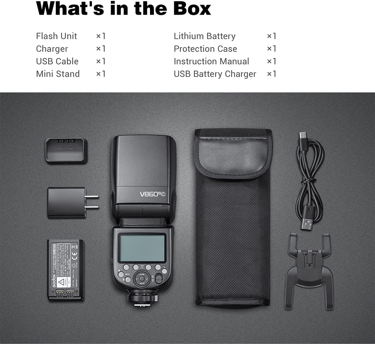 Camera Flash with Adjustable Modeling Light U2227
