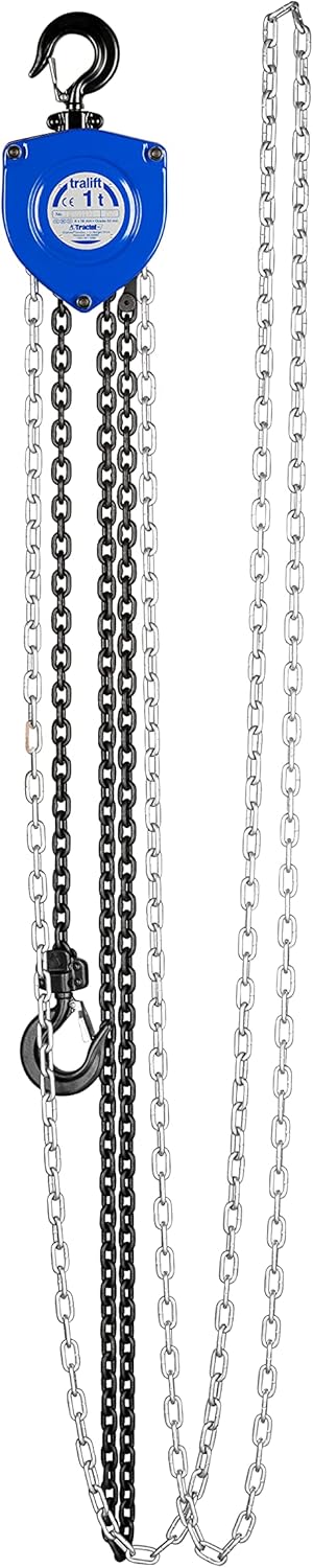 Heavy Duty Manual Chain Hoist 1 Ton 40 ft Lift Steel Chain T986009