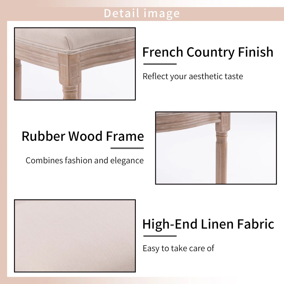 Dining Chairs Set of 2 Solid Wood Frame G3803