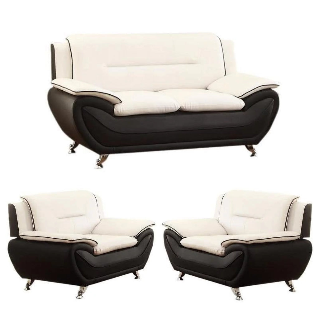 3 Piece Living Room Set with Loveseat and 2 Armchairs H261517