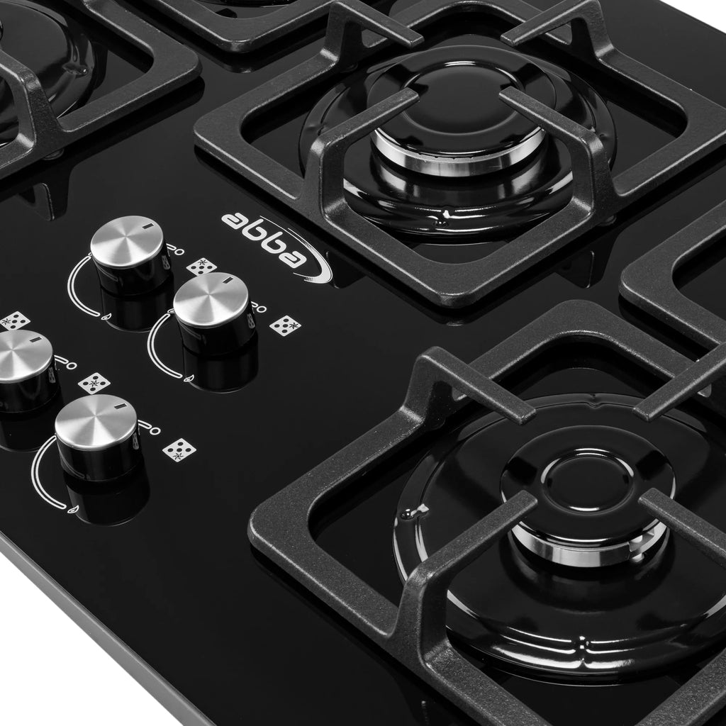 30-in Gas Cooktop with 5 Sealed Burners Tempered Glass U191