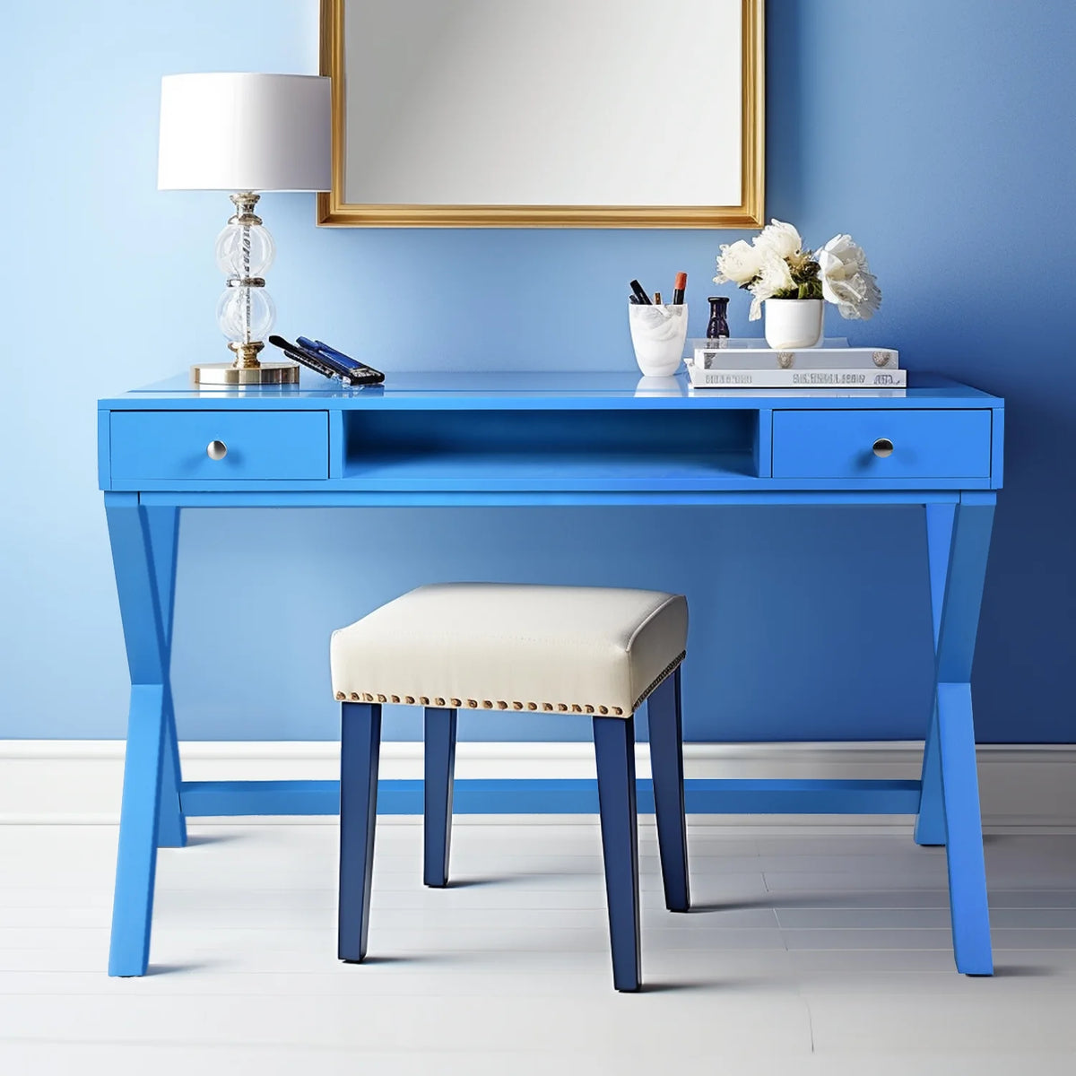 44 inch Writing Study Desk with 2 Drawers M237059