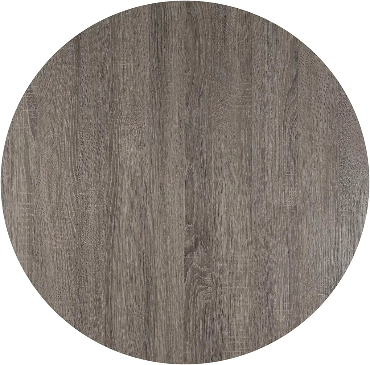 Wooden Round Coffee Table 35.5 x 18 Inches Gray N604022