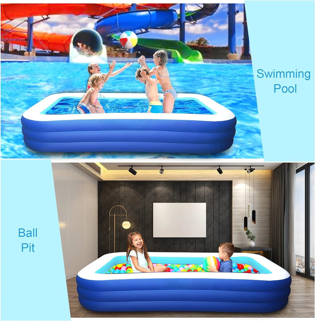Inflatable Pool 118 X 68 X 22 Oversized Thickened Z684713