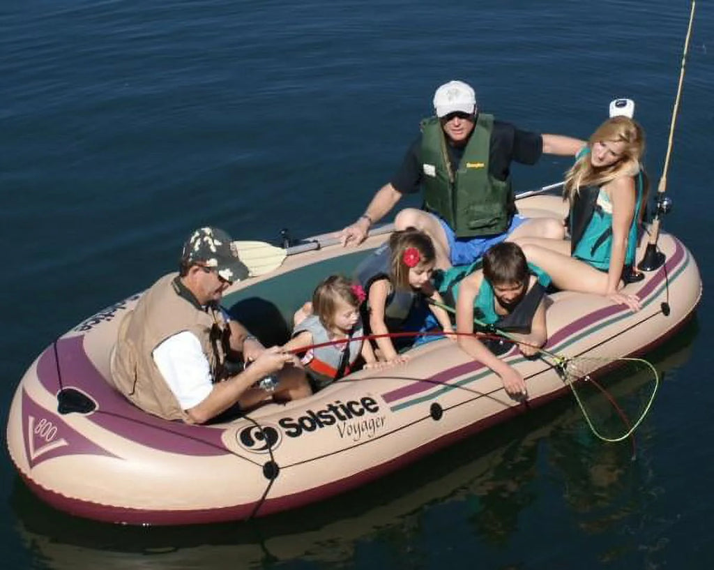 6-Person Inflatable Fishing Boat with Rod Holder T148