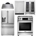 30 Gas Range, Range Hood, Refrigerator, Dishwasher, Wine Cooler U752510