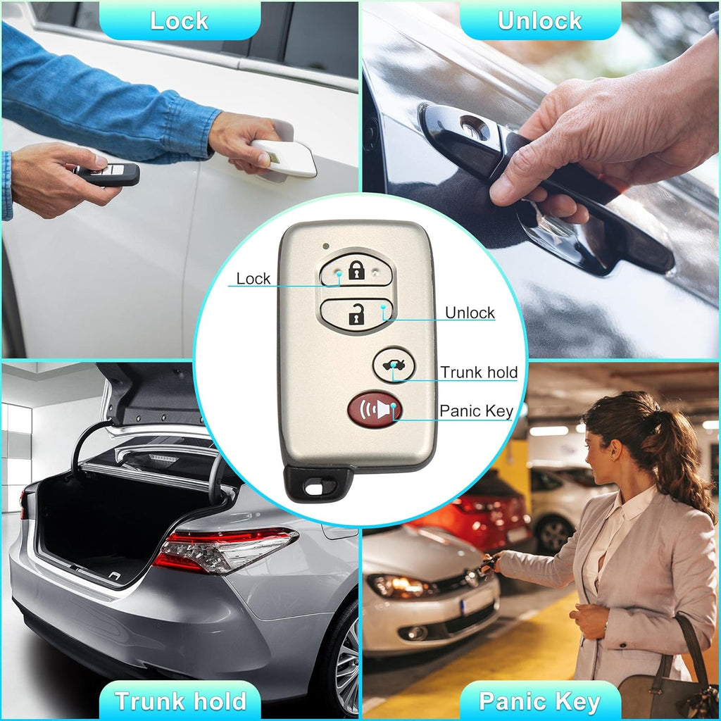 Replacement Keyless Entry Remote Car Key Fob 314.3Mhz 4 Buttons K212