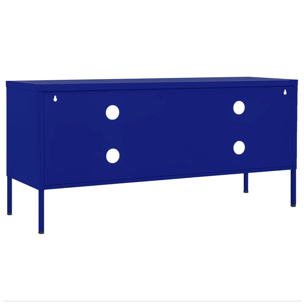 Navy Blue Steel TV Stand R4174