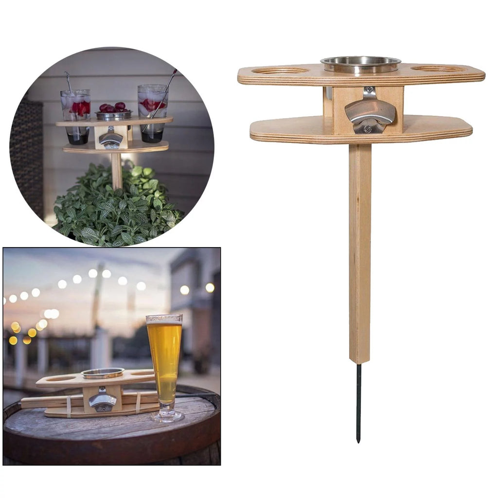 Portable Natural Wood Folding Picnic Table E3875
