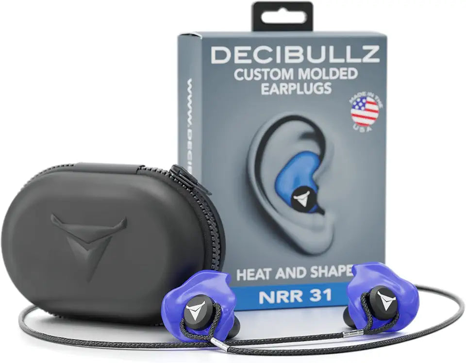 Custom Molded Earplugs Pro Pack Blue V2027