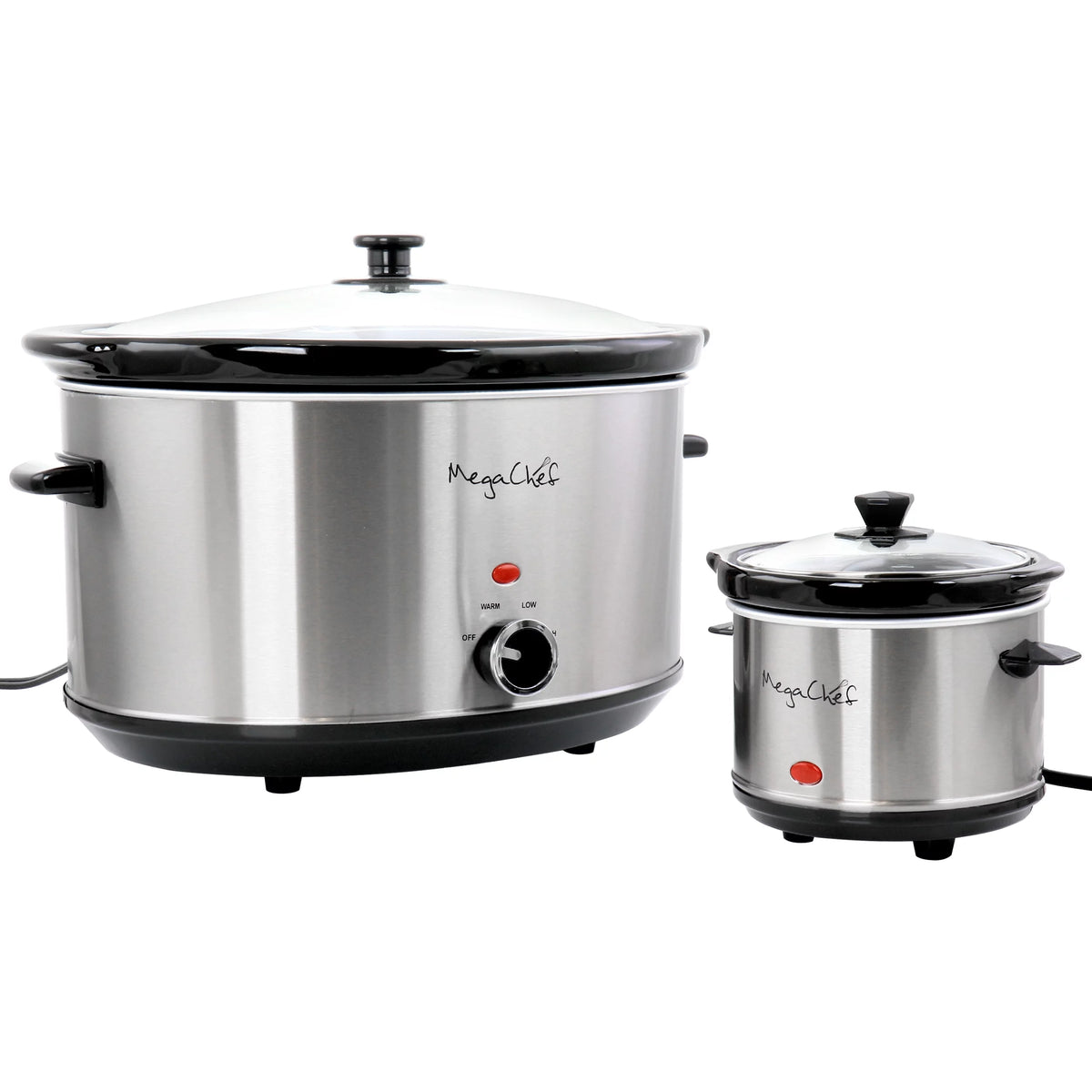 8 Quart Slow Cooker with Mini 0.6 Quart Warmer U8745