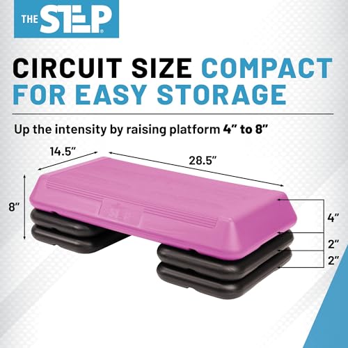 Exercise Step Platform with 2 Risers Y126