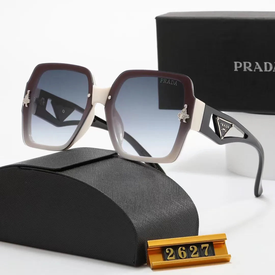 Polarized Triangular Hollow Temple Sunglasses S7387