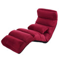 Folding Sofa Chair with Pillow Burgundy N936