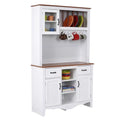 White Buffet & Hutch C391