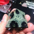 Malachite Pyramids Raw Mineral Rock Quartz Crystal Specimens V4063