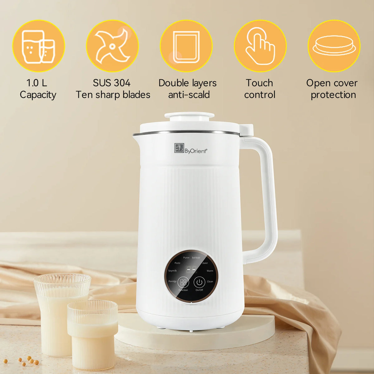 Soymilk Maker 1.0L 8 functions J7071