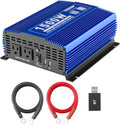 1500W Pure Sine Wave Power Inverter 12V DC to 110V AC with Bluetooth Q618566