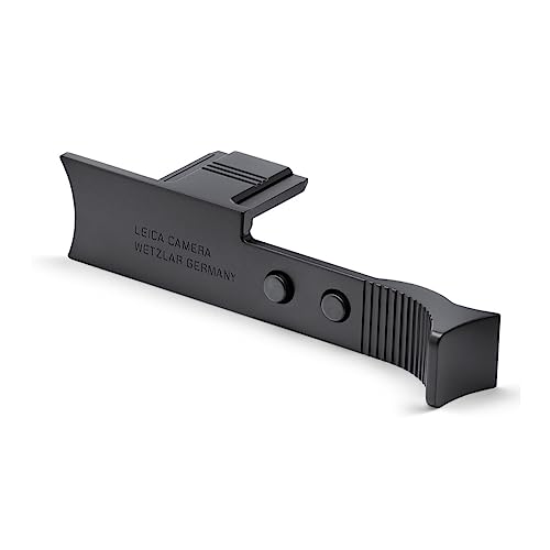 Aluminum Black Anodized Thumb Support with Hotshoe Cover, Soft Release Button, Lens Hood, Round and Lens Cap S6282