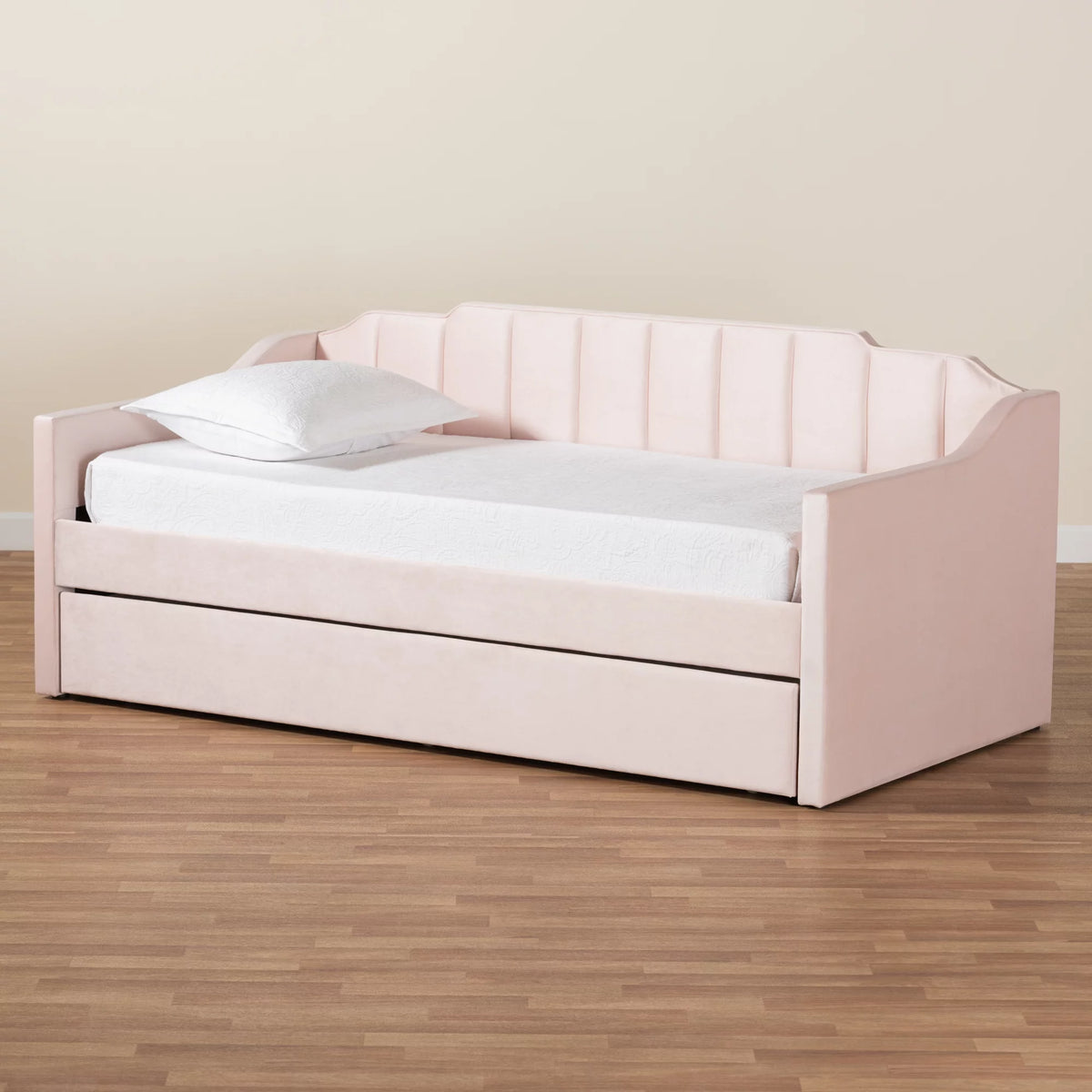 Pink Twin Daybed with Trundle W44219