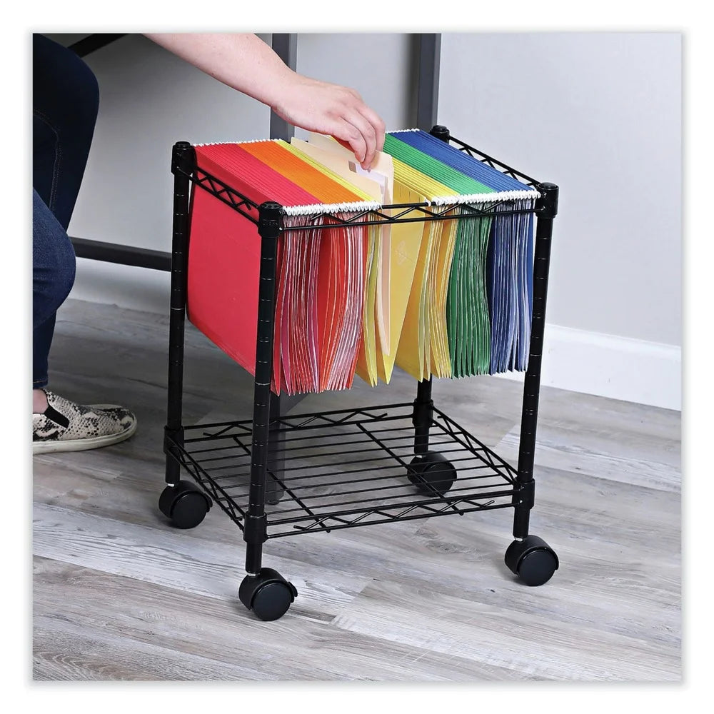 Compact Metal File Cart P8476
