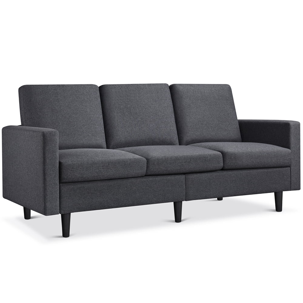 Gray Fabric 3-Seater Sofa C553