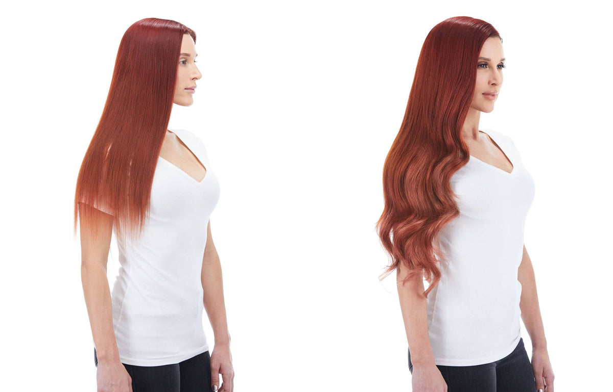 240g 24x22 Vibrant Red Hair Extensions B307301