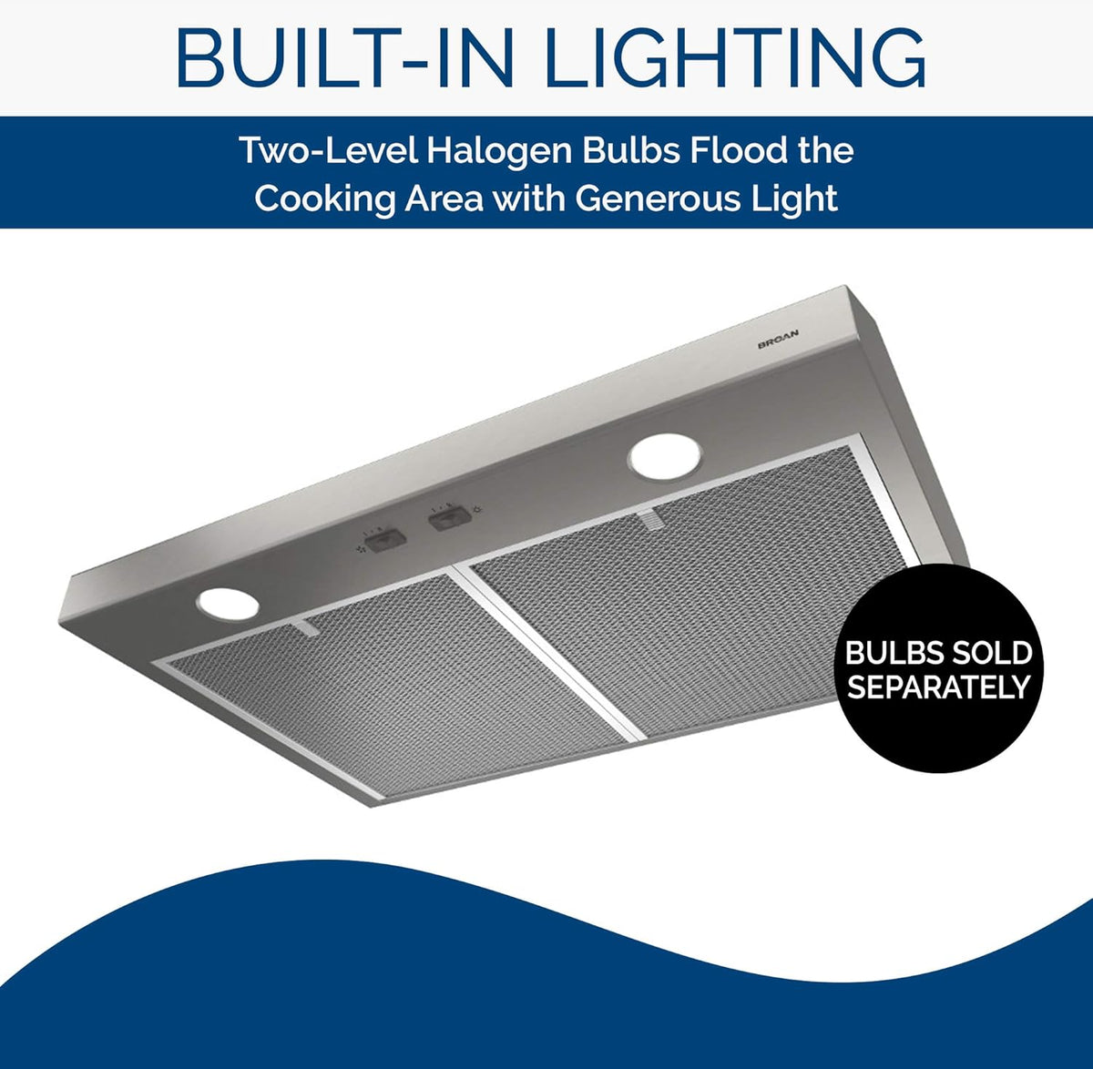 Stainless Steel 24-inch Under Cabinet Range Hood with Light F226