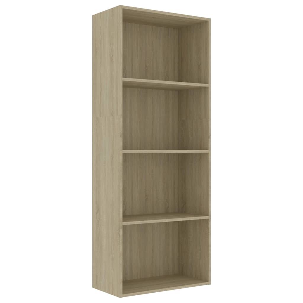 4-Tier Book Cabinet Sonoma Oak Chipboard X836479
