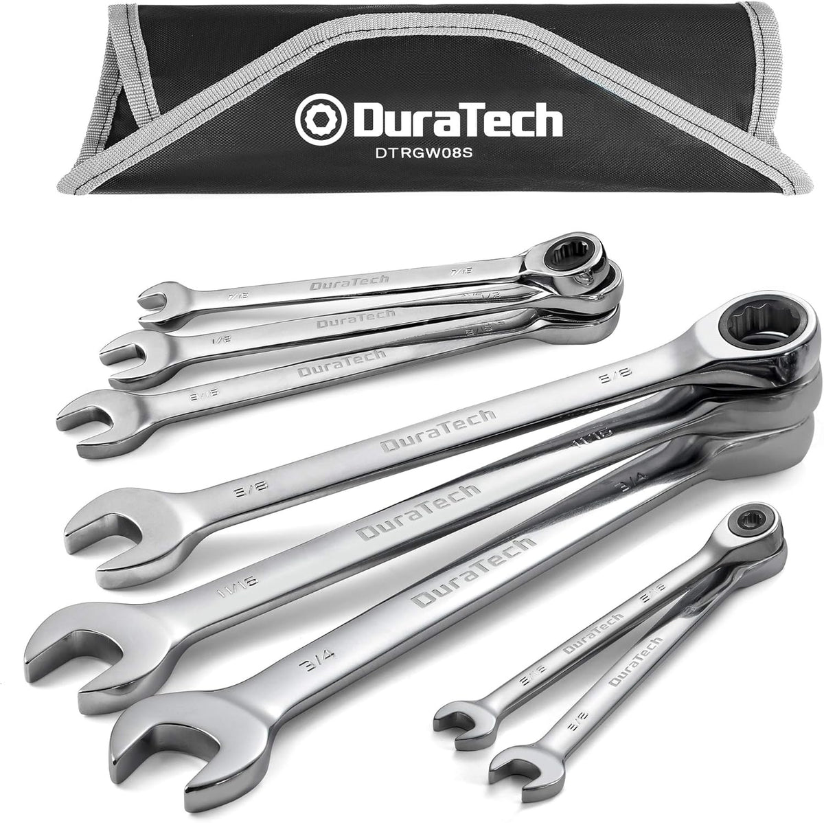 Ratcheting Combination Wrench Set, SAE & Metric, 22-piece, Chrome Vanadium Steel H326039