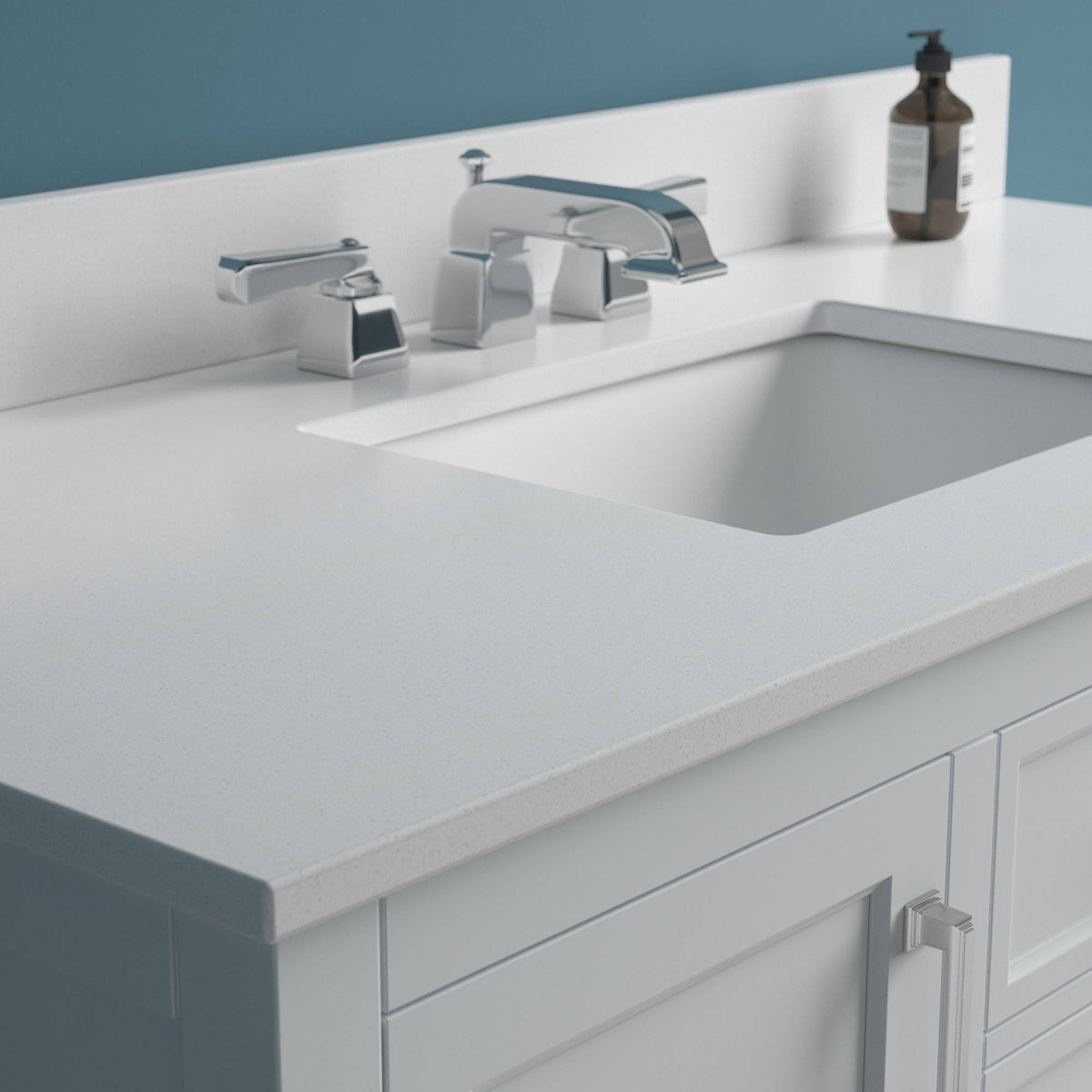 48x22 Quartz Vanity Top with Backsplash Y557