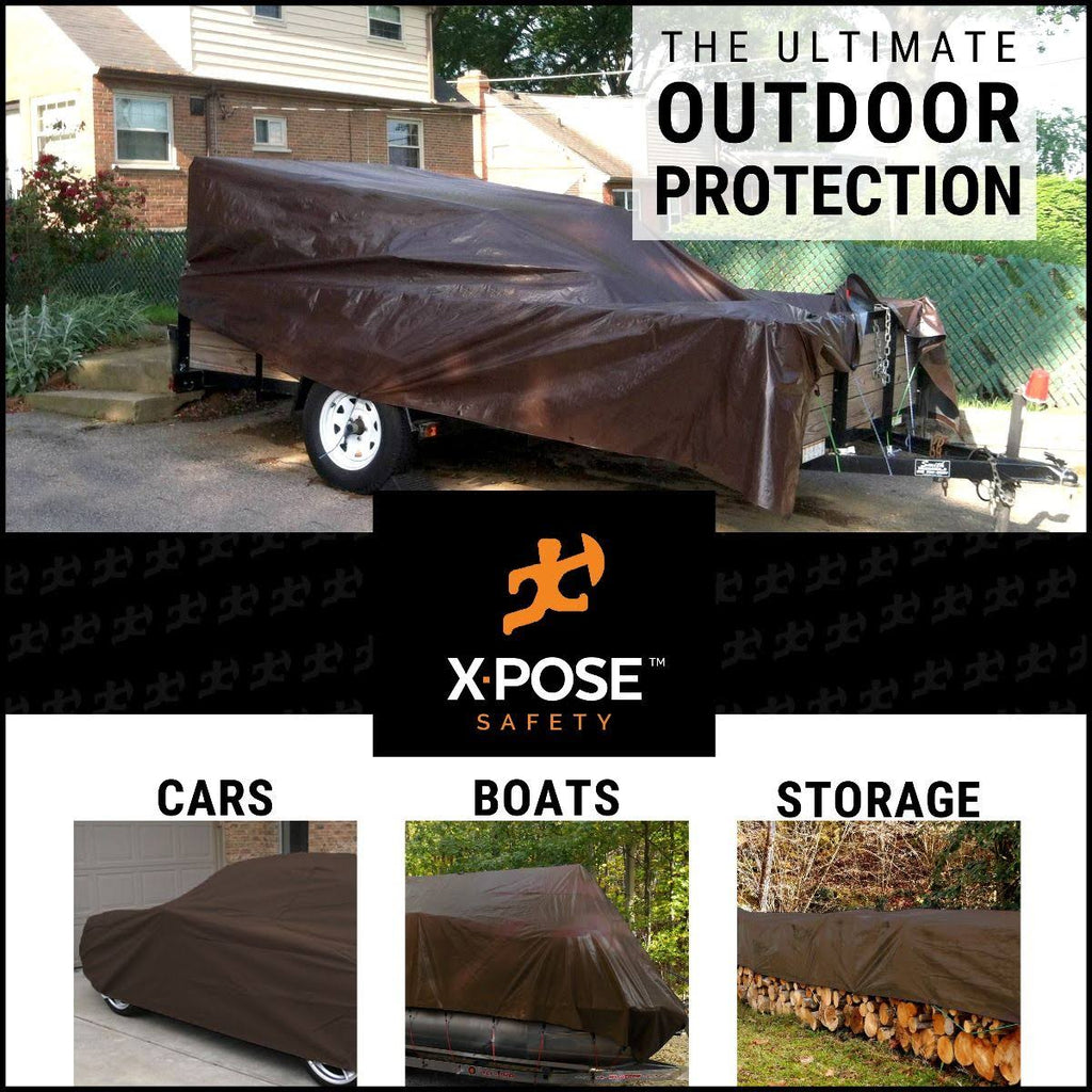 Heavy Duty Brown Poly Tarps 10 x 20 Case of 3 L700