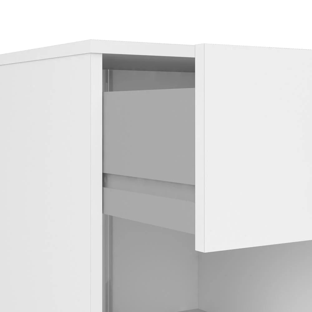 White 1 Drawer Nightstand H56781