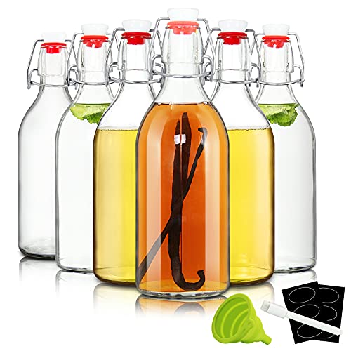 16 oz Glass Swing Top Bottles 6 Pack E975