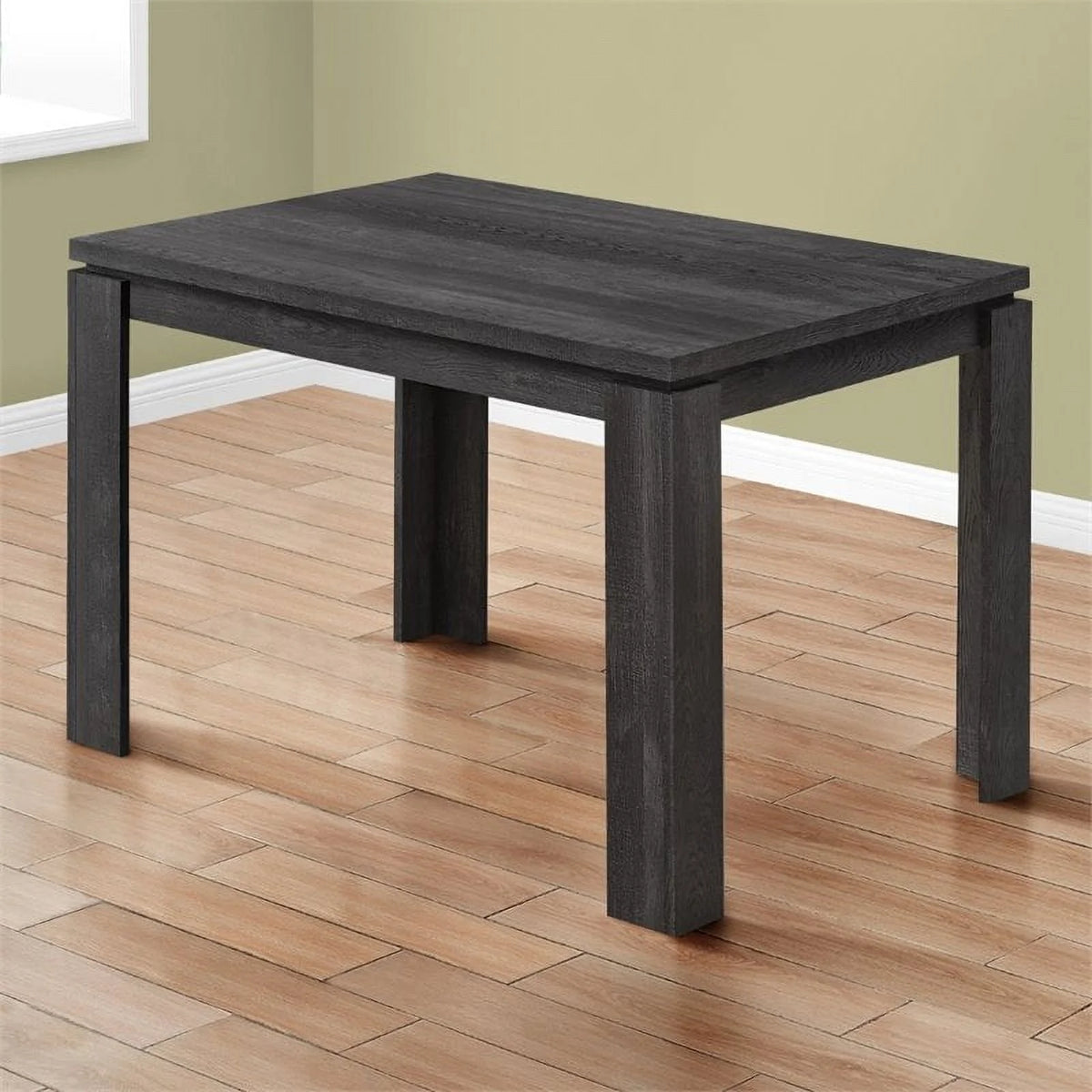 Black Rectangular Laminate Dining Table H813