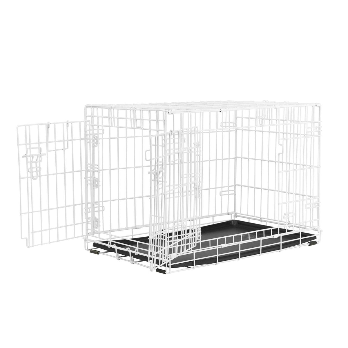 White 2-Door Dog Crate D3925