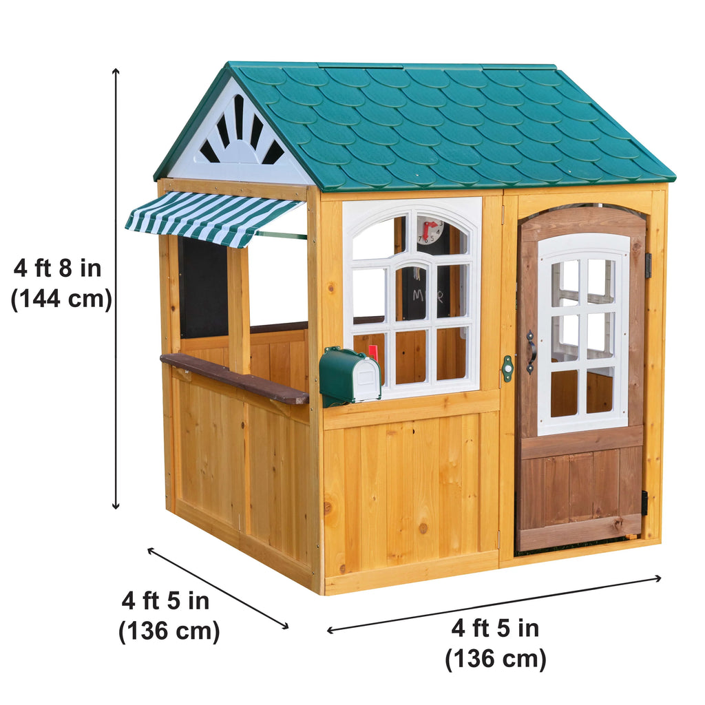 Wooden Outdoor Playhouse with Doorbell M48239