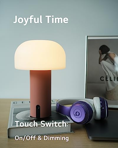 Rechargeable Cordless Waterproof Mushroom Table Lamp G225119