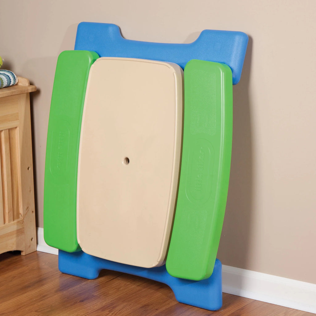 Blue & Green Kids Play Table with Umbrella V389