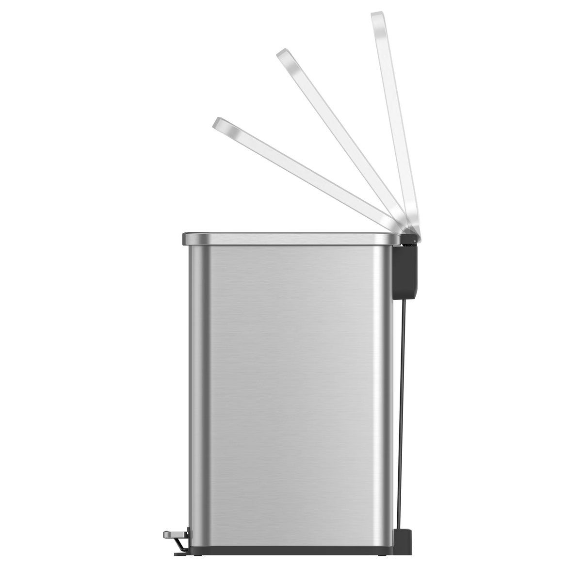 13.2 Gallon Stainless Steel Slim Step Trash Can K2228
