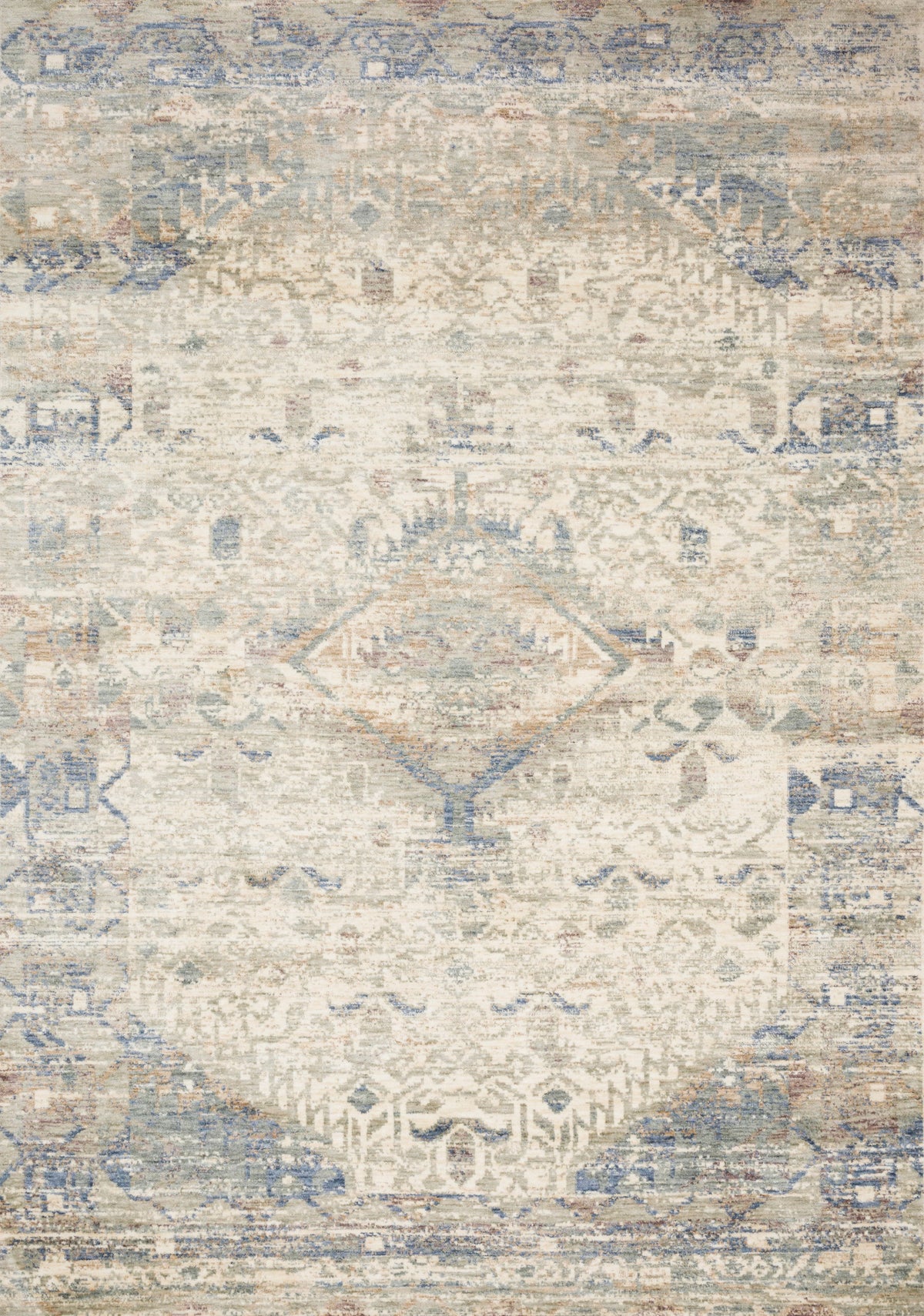 Ivory Blue 11'6 x 15'6 Rug E566