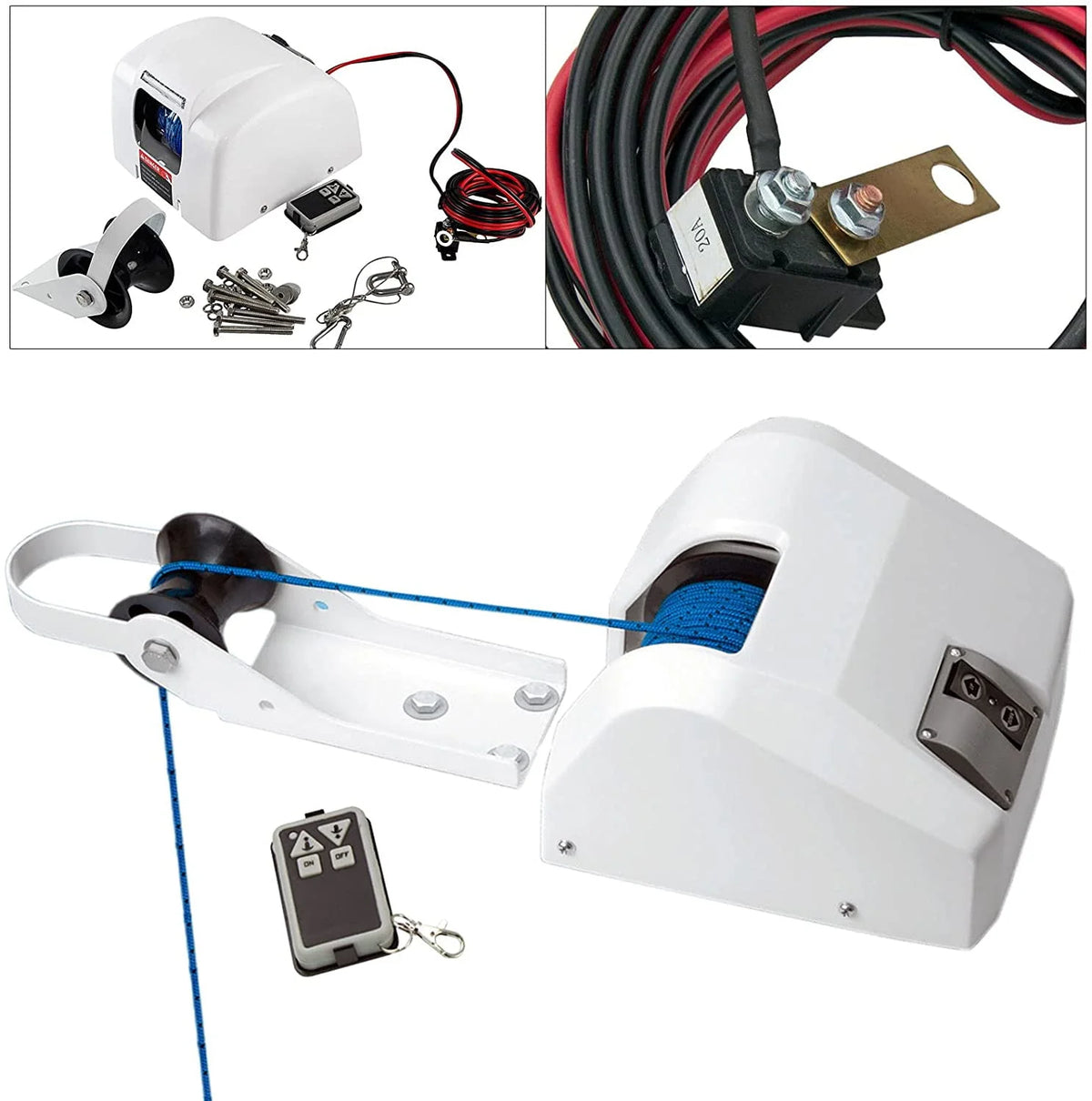 Electric Anchor Winch with Wireless Remote Control 25LBS I576183