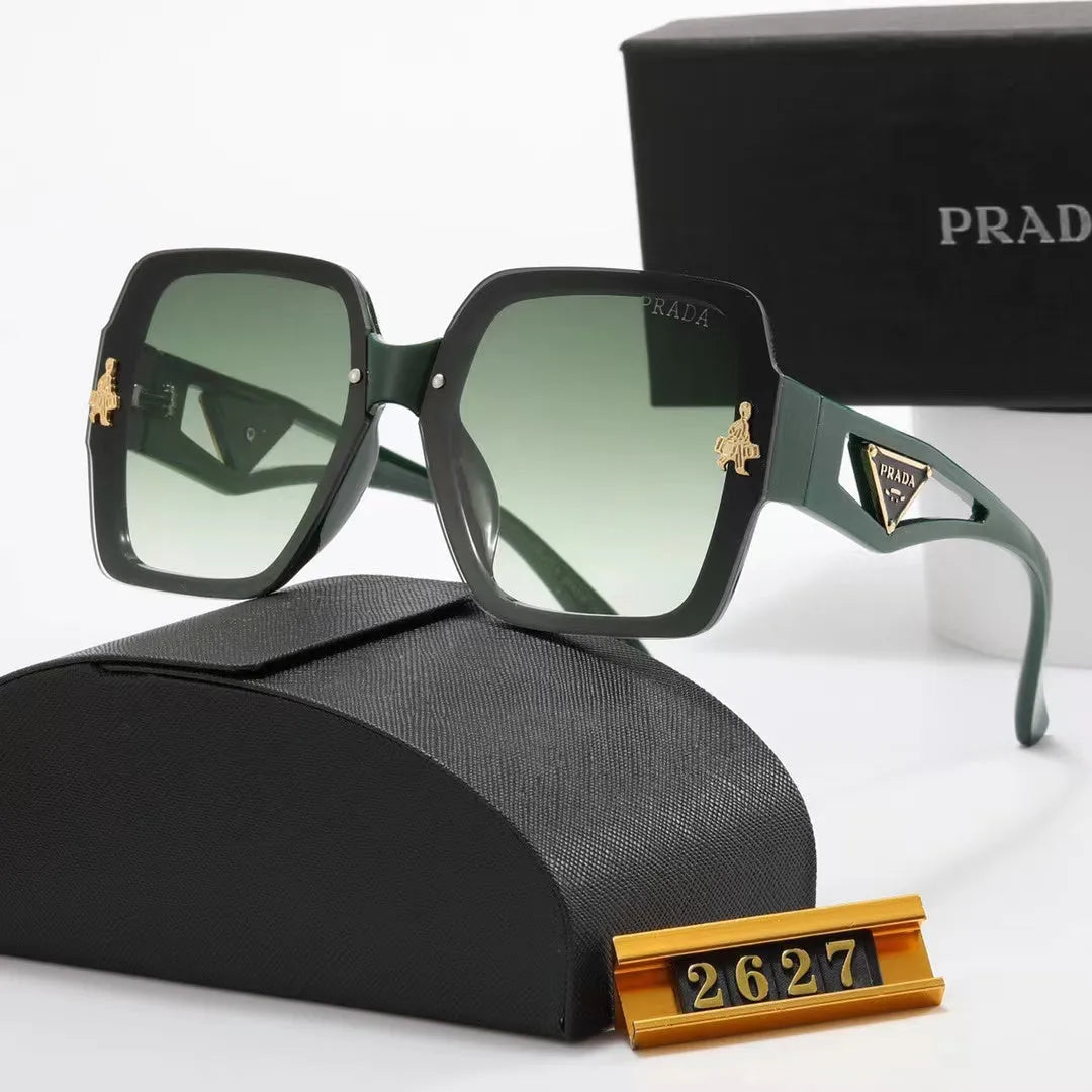Polarized Triangular Hollow Temple Sunglasses S7387