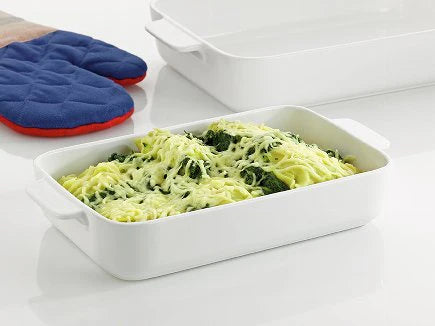 White Casserole Dish Q719