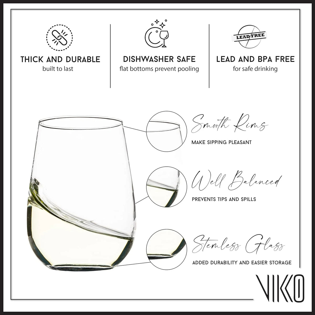 16 Ounce Wine Glasses Set Of 12 G7777